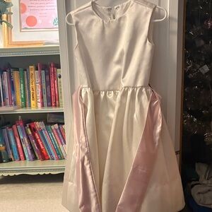 Dessy Collection Ivory Satin Bridal Sash